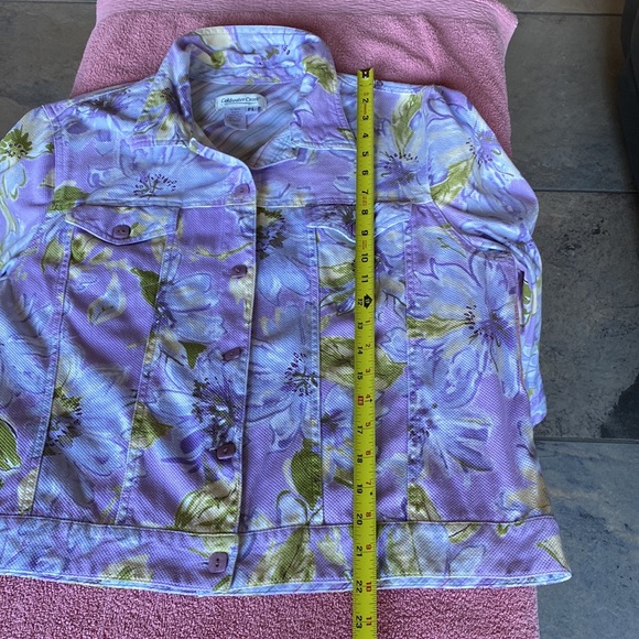 Coldwater Creek Patterned Jacket -Size Petite Large - Picture 7 of 10